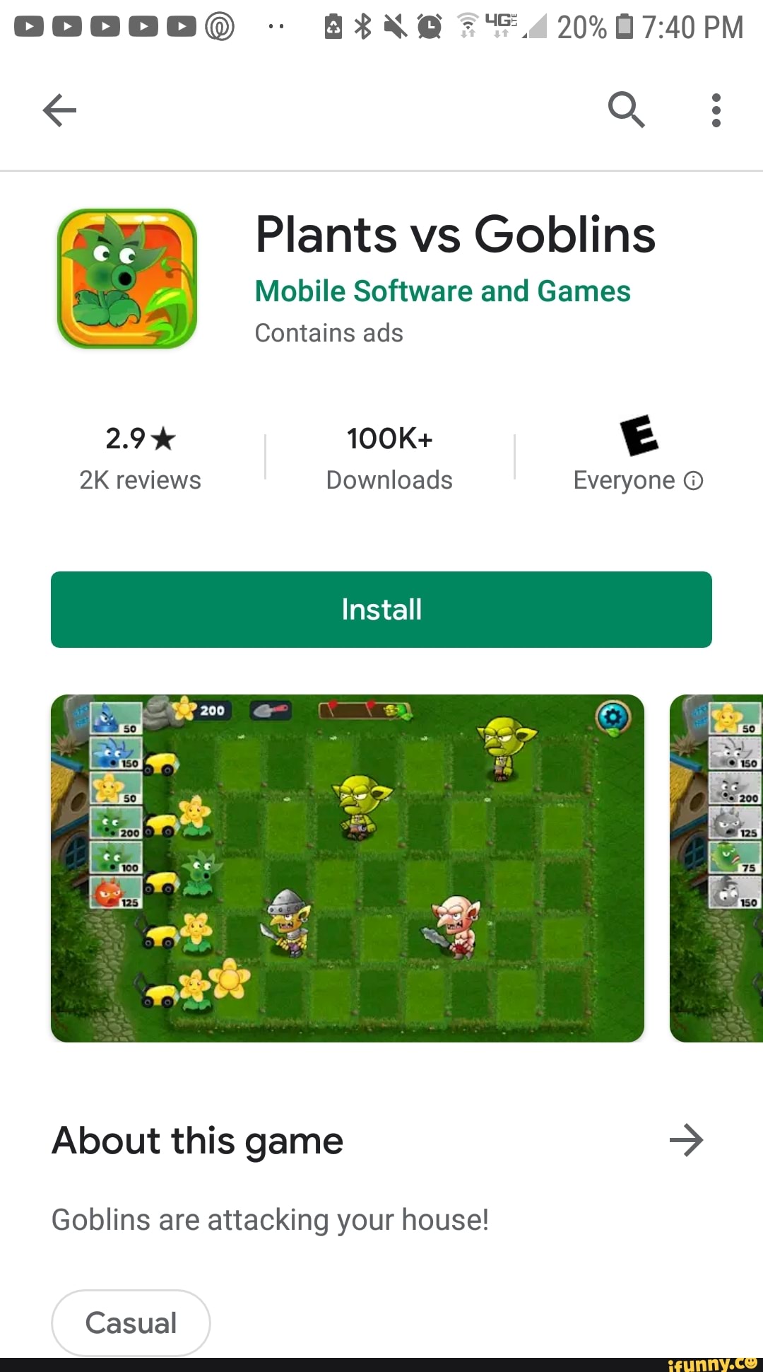 instal the new version for android Plants vs Goblins