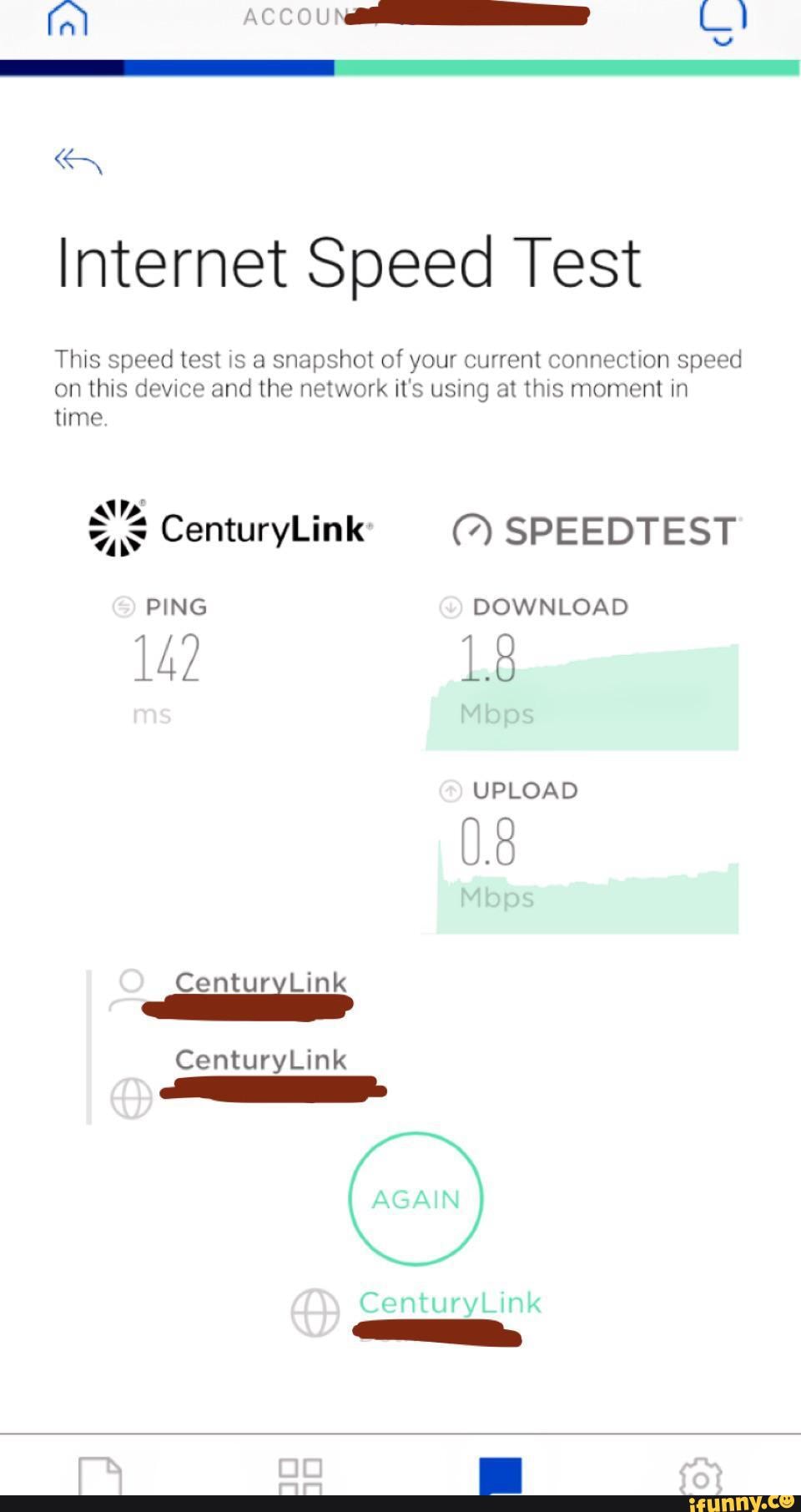 centurylink wireless speed test