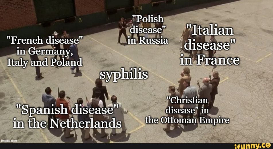 "Polish disease" "Ttalian "French disease" in Russia in Germany, disease Italy and Poland in