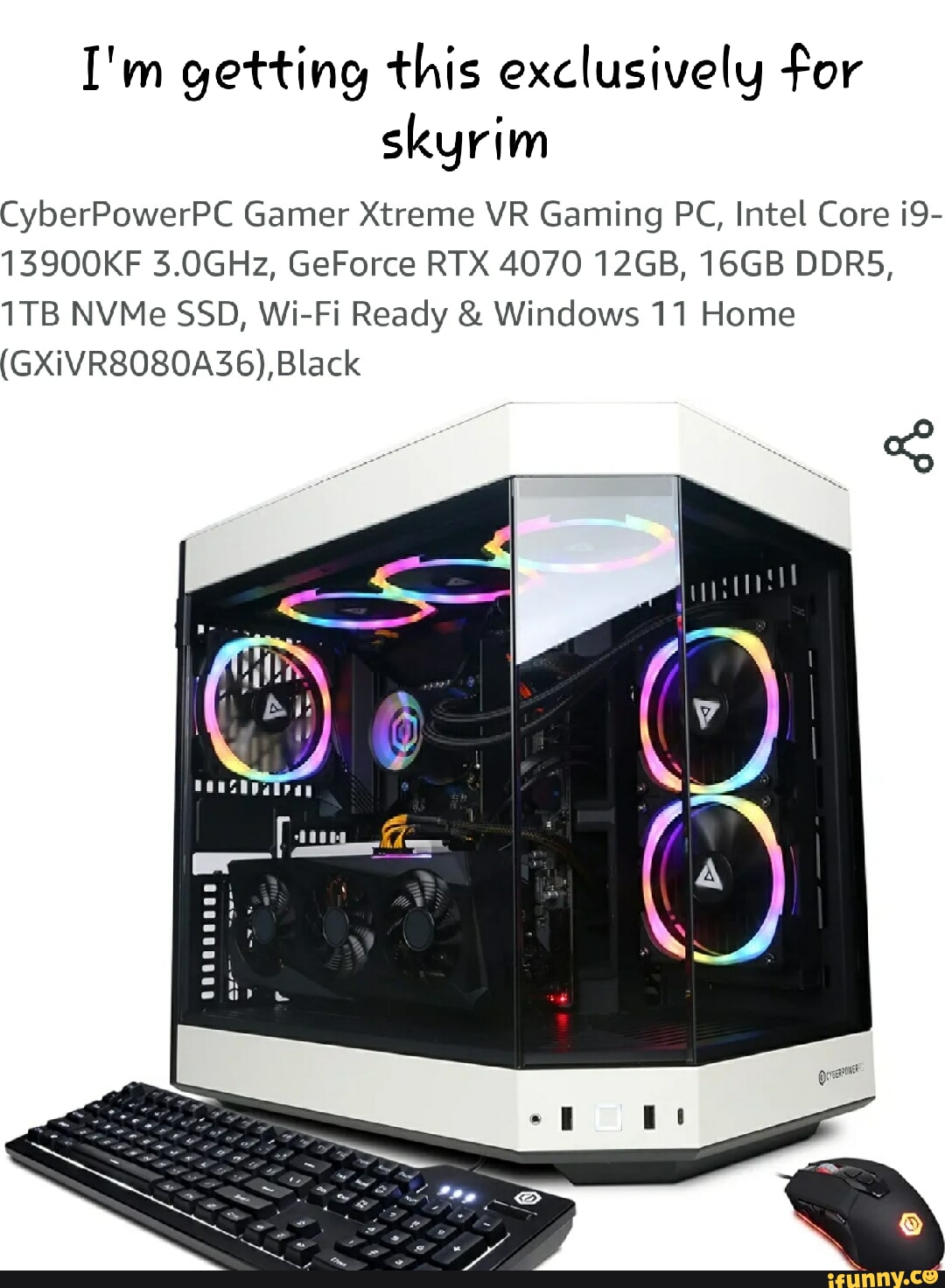 CyberPowerPC Gamer Xtreme VR Gaming Desktop Tower, Intel Core i7