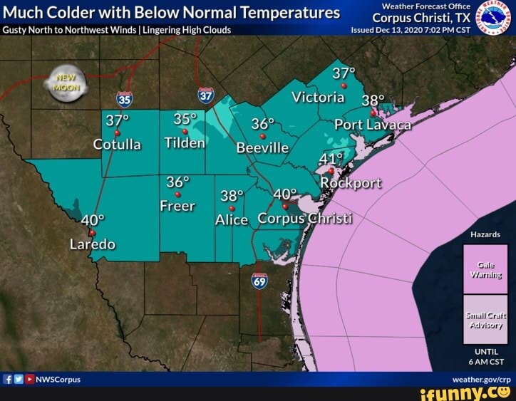 'Weather Forecast Office Much Colder with Below Normal Temperatures