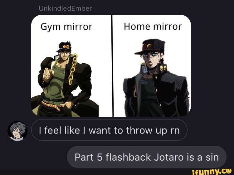 Up Part 5 flashback Jotaro is a sin )