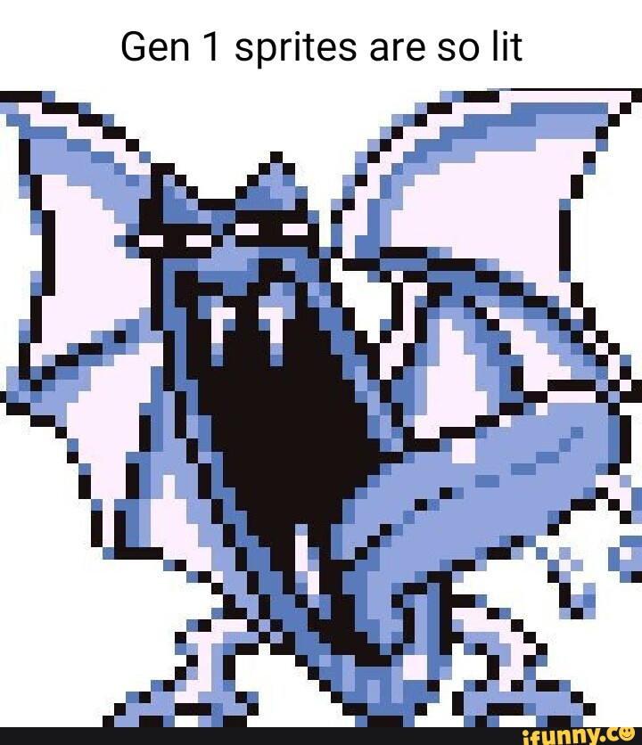 Gen 1 Sprites Are So Lit - Ifunny