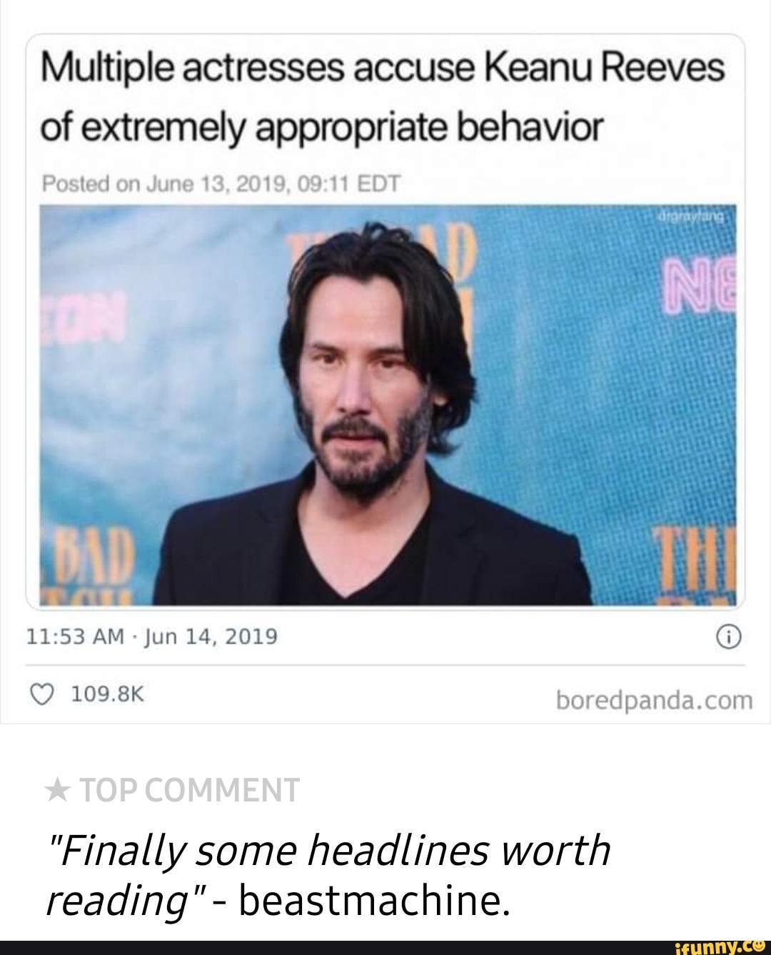 Multiple actresses accuse Keanu Reeves of extremely appropriate ...