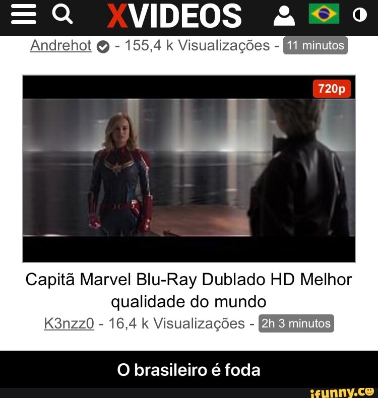 = Q YVIDEOS 490
Andrehot O 155,4 k Visualizações Capitã Marvel Blu-Ray Dublado HD Melhor
qualidade do mundo
16,4 k Visualizações O brasileiro é foda - O brasileiro é foda