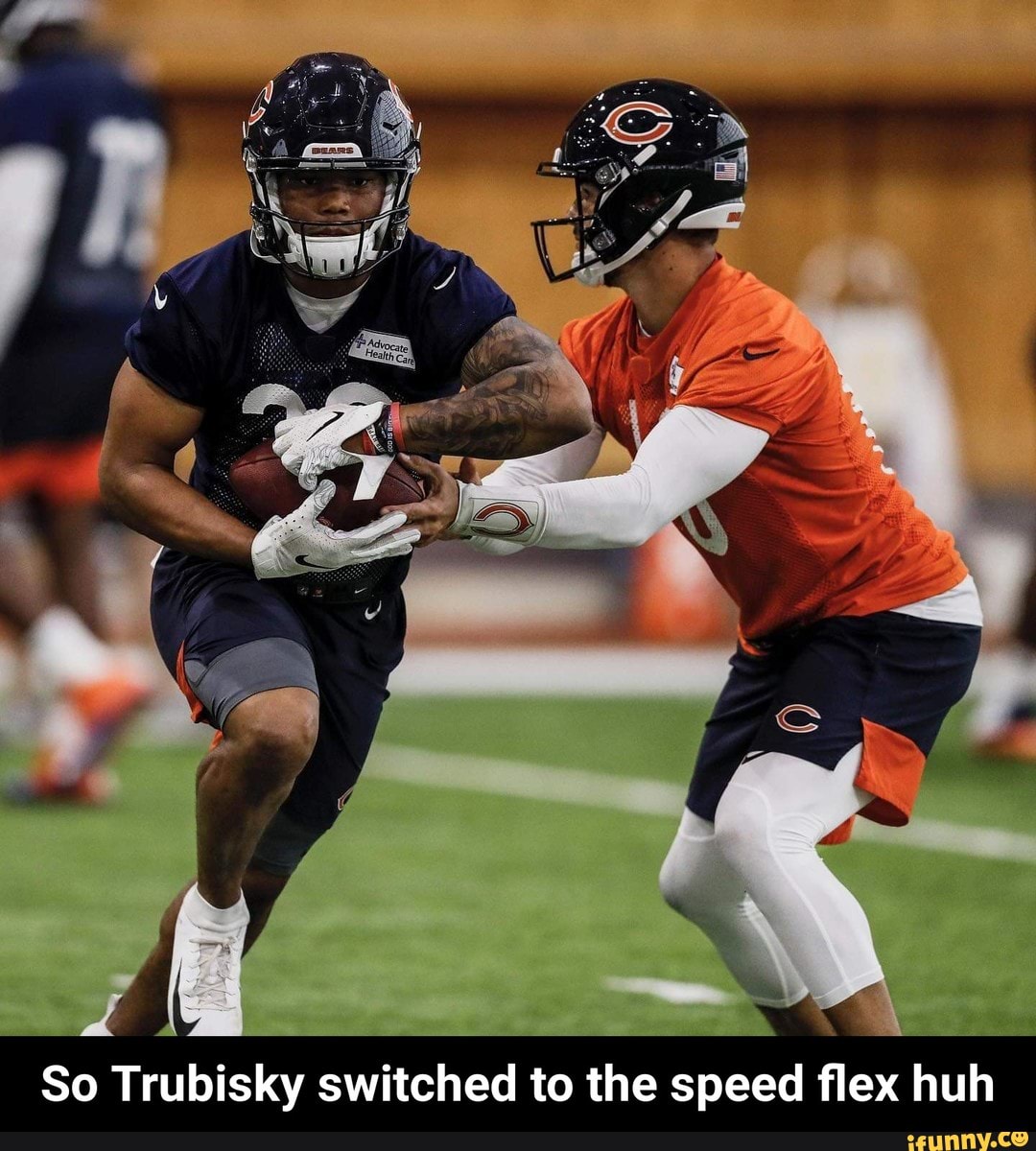 So Trubisky switched to the speed flex huh - So Trubisky switched to the sp...