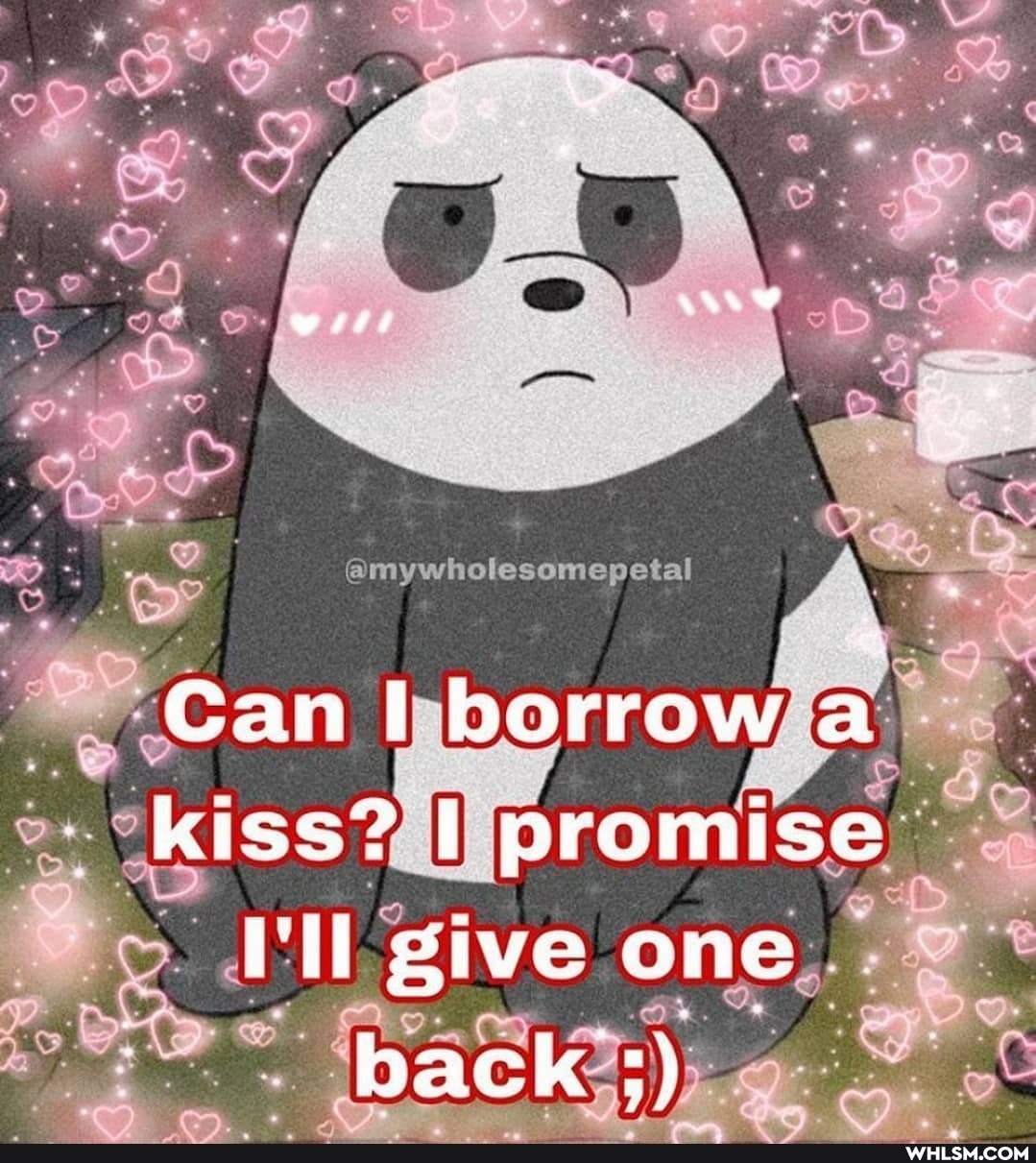 witi
@mywholesomepetal
Can borrow a
kiss? promise
Mil give one back;)
