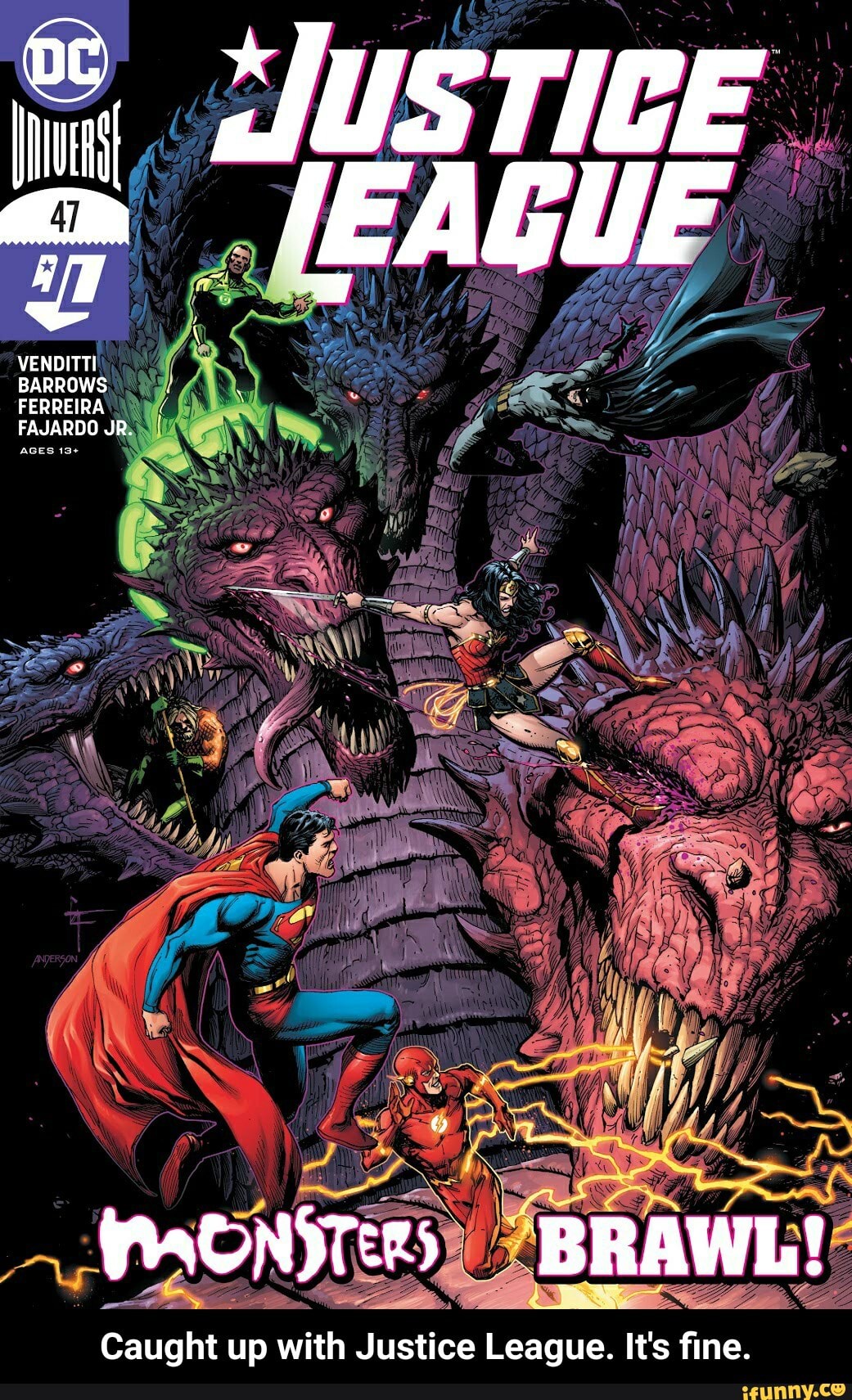 JUSTICE I mn
am .JEAGUE - Caught up with Justice League. It's fine.