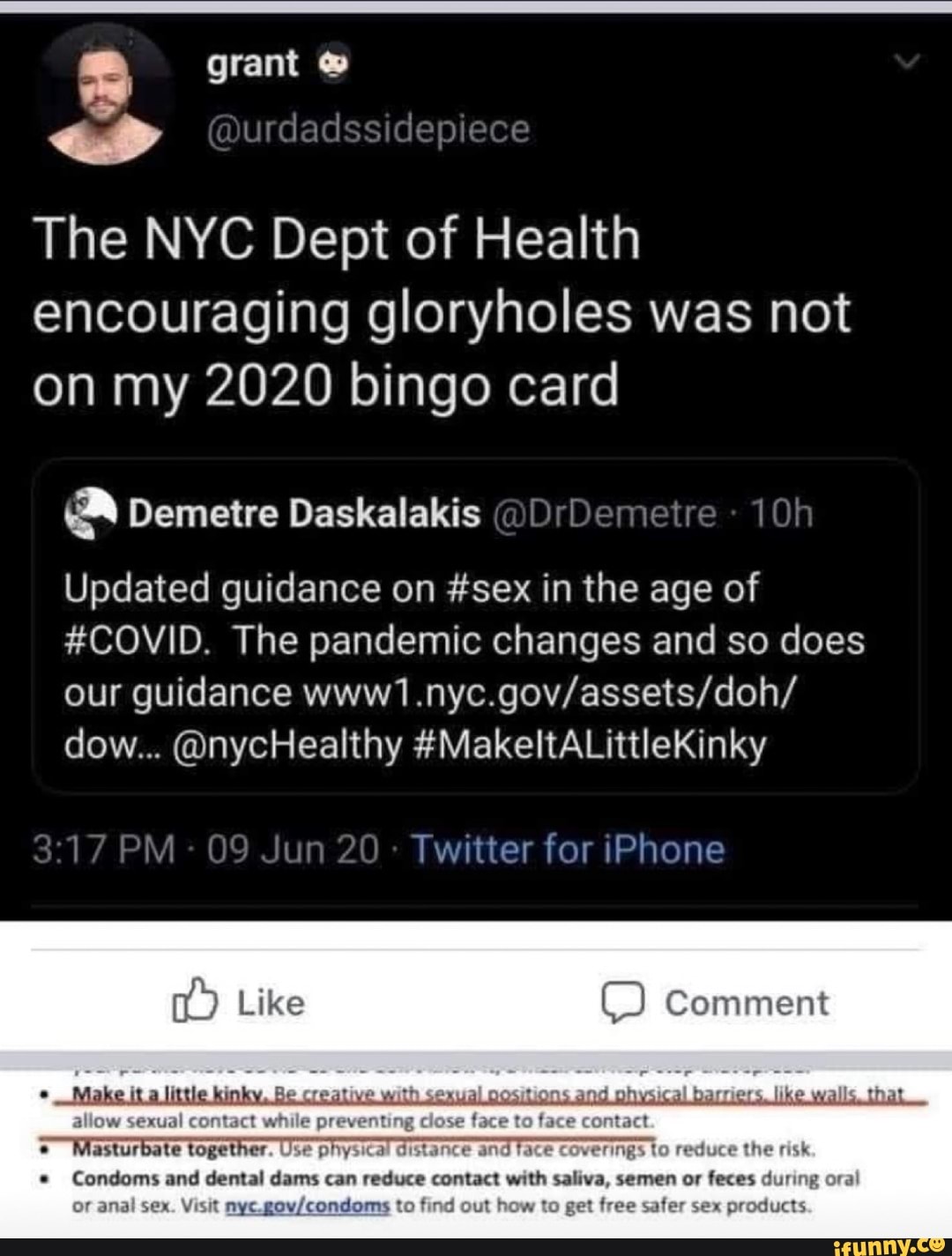 The Nyc Dept Of Health Encouraging Gloryholes Was Not On