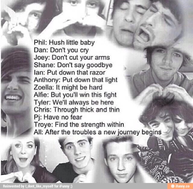 Phil Hush Little Baby Dan Don T You Cry Joey Don T Cut Your Arms Shane