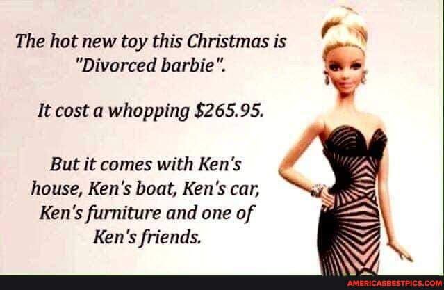 kort Optøjer St The hot new toy this Christmas is "Divorced barbie". It cost a whopping  $265.95. But it