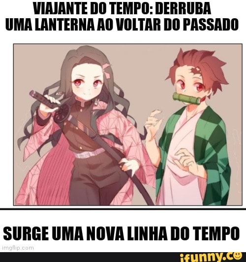 VIAJANTE DO TEMPO: DERRUBA UMA LANTERNA AO VOLTAR DO PASSADO
SURGE UMA NOVA LINHA DO TEMPO