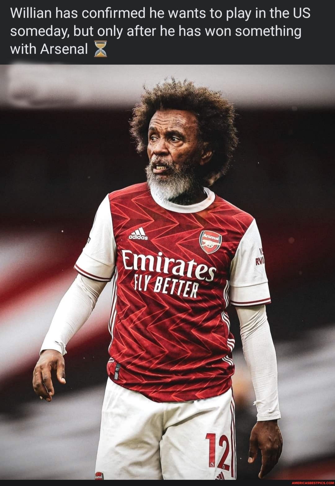 Willian has confirmed he wants to play in the US someday, but only after he has won something
with Arsenal
