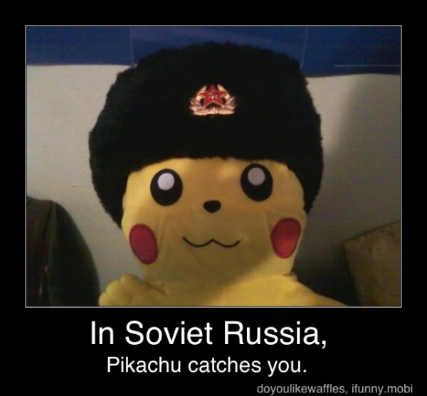 Pikachu you catches russia in in soviet