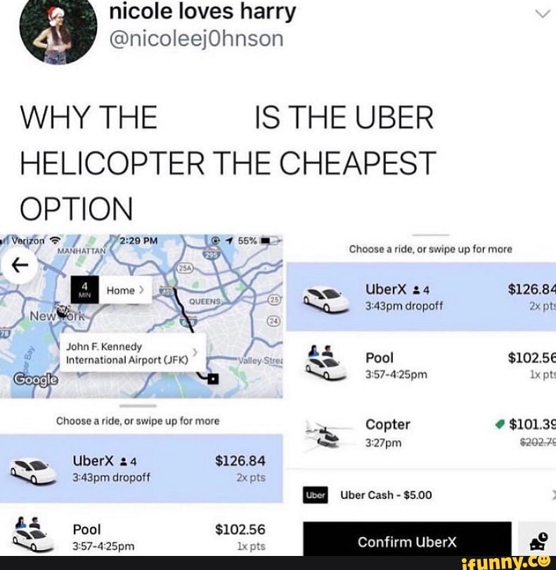 Nicole loves harry nicoleejOhnson WHY THE IS THE UBER HELICOPTER THE