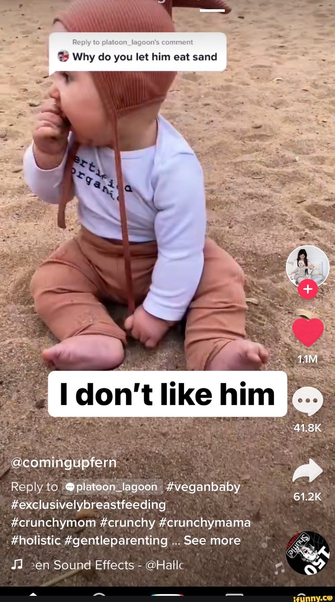 Reply to platecn_lagoon's comment
I Why you let him eat I
Reply ly to! pl jatoon_ lagoon
#exclusive lybreastfeedi ng
#erunchymom #crunchy #crunchymama
#holistic #gentleparenting ..See more
SJ en Sound Effects - @Hallc