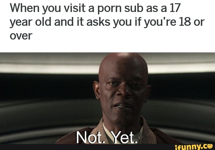 720px x 501px - When you visit a porn sub as a 17 year old and it asks you if you ...