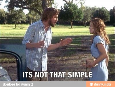 A
ITS NOT THATSIMPLE