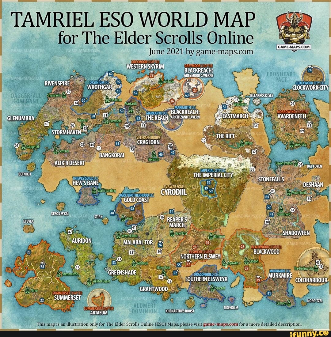 TAMRIEL ESO WORLD MAP For The Elder Scrolls Online June 2021 By   186508cec6b976d17c92b9b506ef3c8fd83dfbd307b569ec8c23e1ba6b198ac4 1 