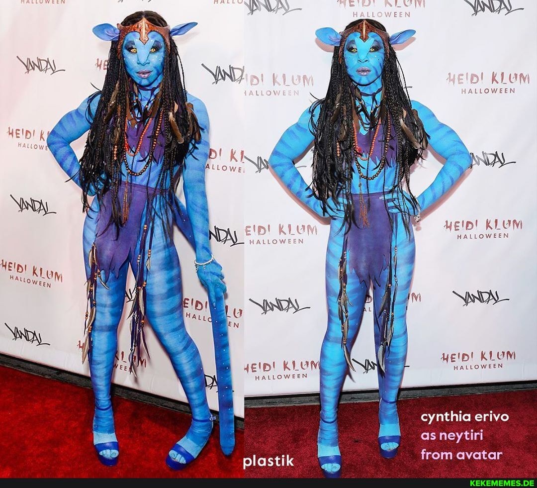 Ag
Se
KLUM
HALLOWEEN
as
4E'D!
HALLOWEEN
yelp! KLUM HALLOWEEN
cynthia erivo
as neytiri from avatar