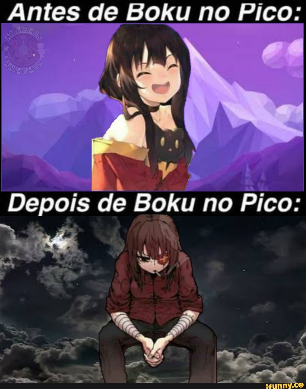 Antes de Boku no Pico:
Depois de Boku no Pico: