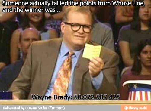 axe actually tallied\the points from Whose Line?