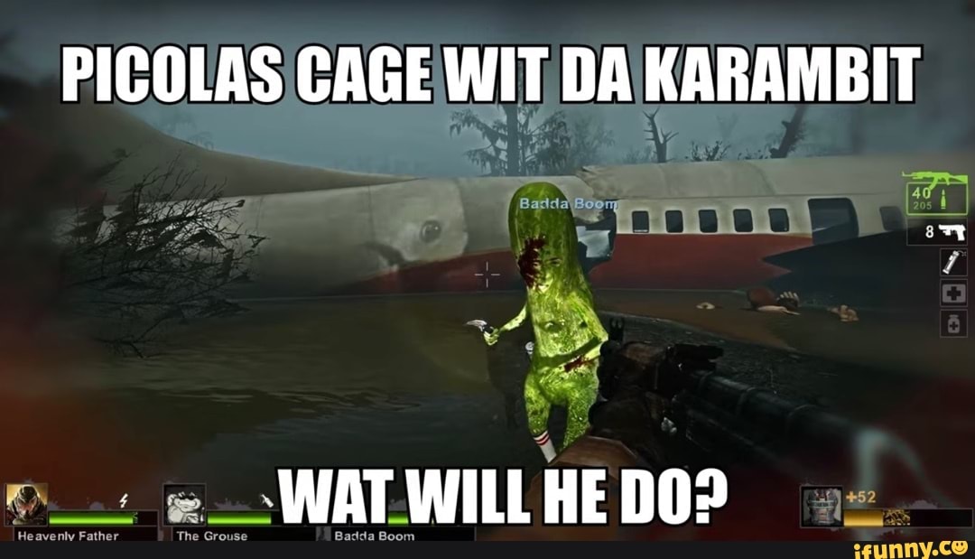 PICOLAS CAGE WIT DA KARAMBIT of WAT WILL HE DO? Heaventy Father Badda