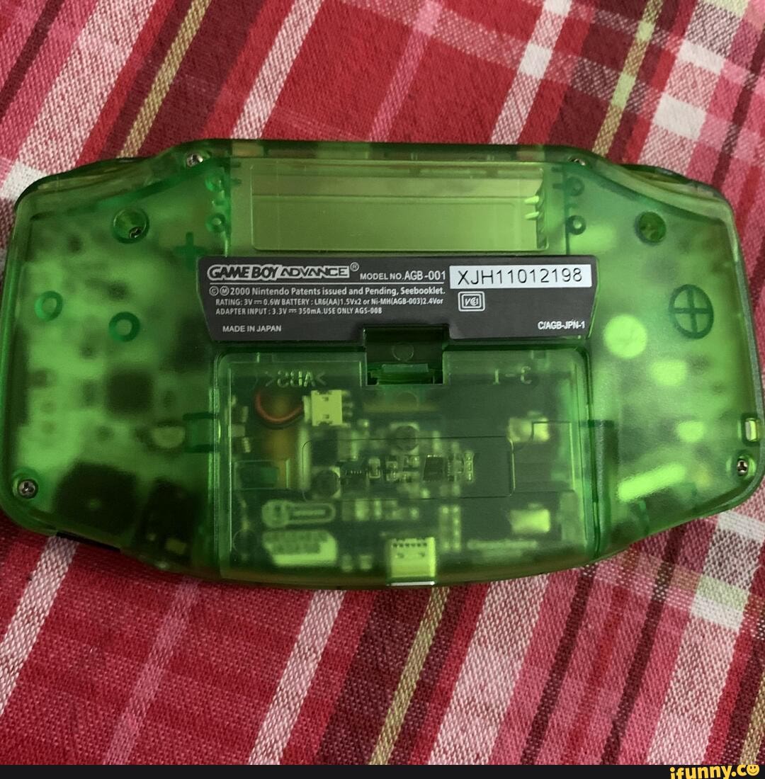 ADAPTER INPUT 3 3V 350mA USE ONLY AGS 008 Nintendo Patents Issued And