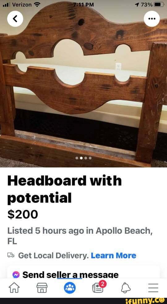 Headboard with potential 200 Listed 5 hours ago in Apollo Beach, FL
