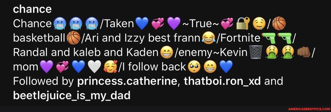 chance
Chance @ @ /TakenY ~Truc~ @/G
basketball and Izzy best
Randal and kaleb and Kaden / mom follow back @ W
Followed by princess.catherine, thatboi.ron_xd and beetlejuice_is_my_dad