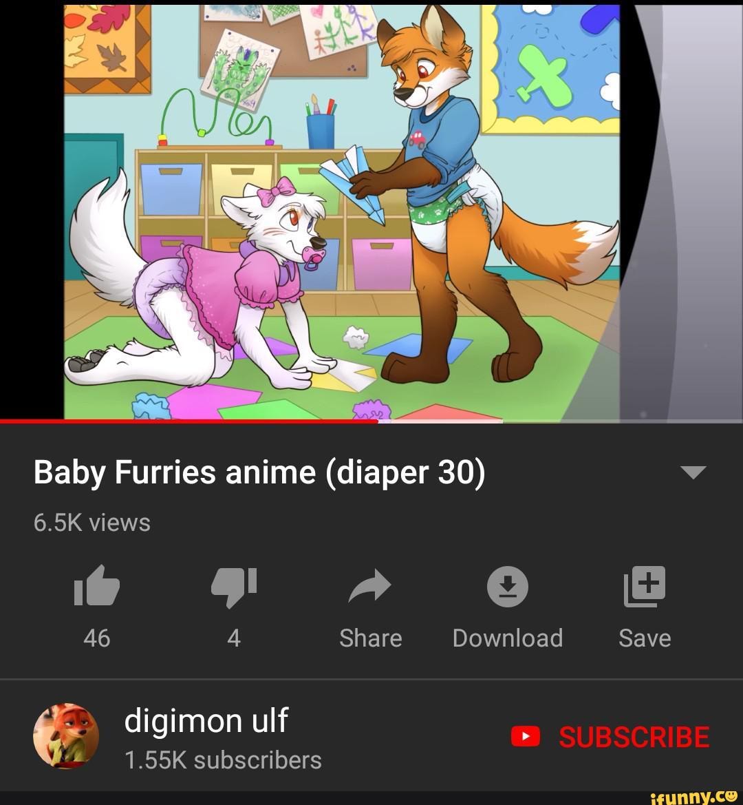 Baby Furries anime (diaper 30) v digimon ulf.