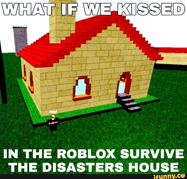 In The Roblox Survive The Disasters House Ifunny - roblox house meme