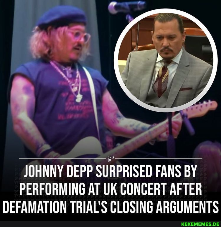 JOHNNY DEPP SURPRISED FANS BY PERFORMING AT UK CONCERT AFTER DEFAMATION TRIAL'S 