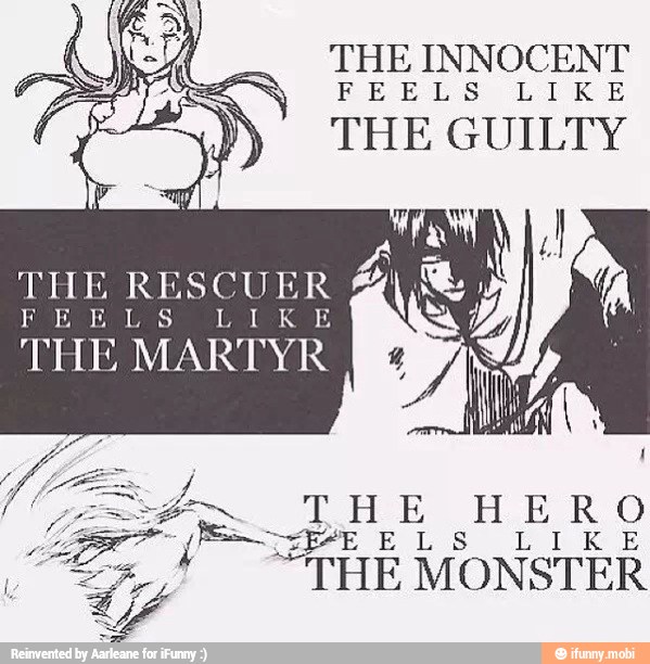 THE INNOCENT
PEBLS LIKE
THE GUILTY
THE RESCUER
THE MARTYR
TEA E RO
ZPEELS
THE
MONSTER