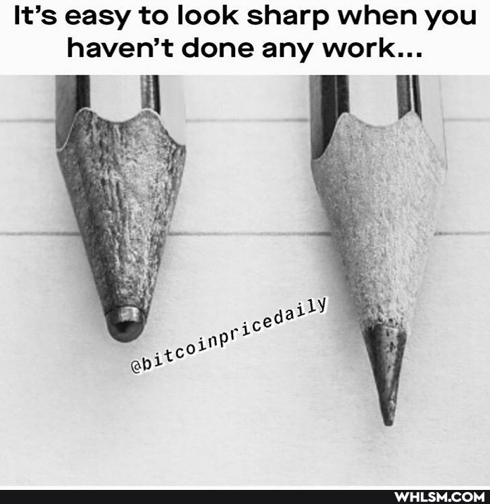 It's easy to look sharp when you haven't done any work...