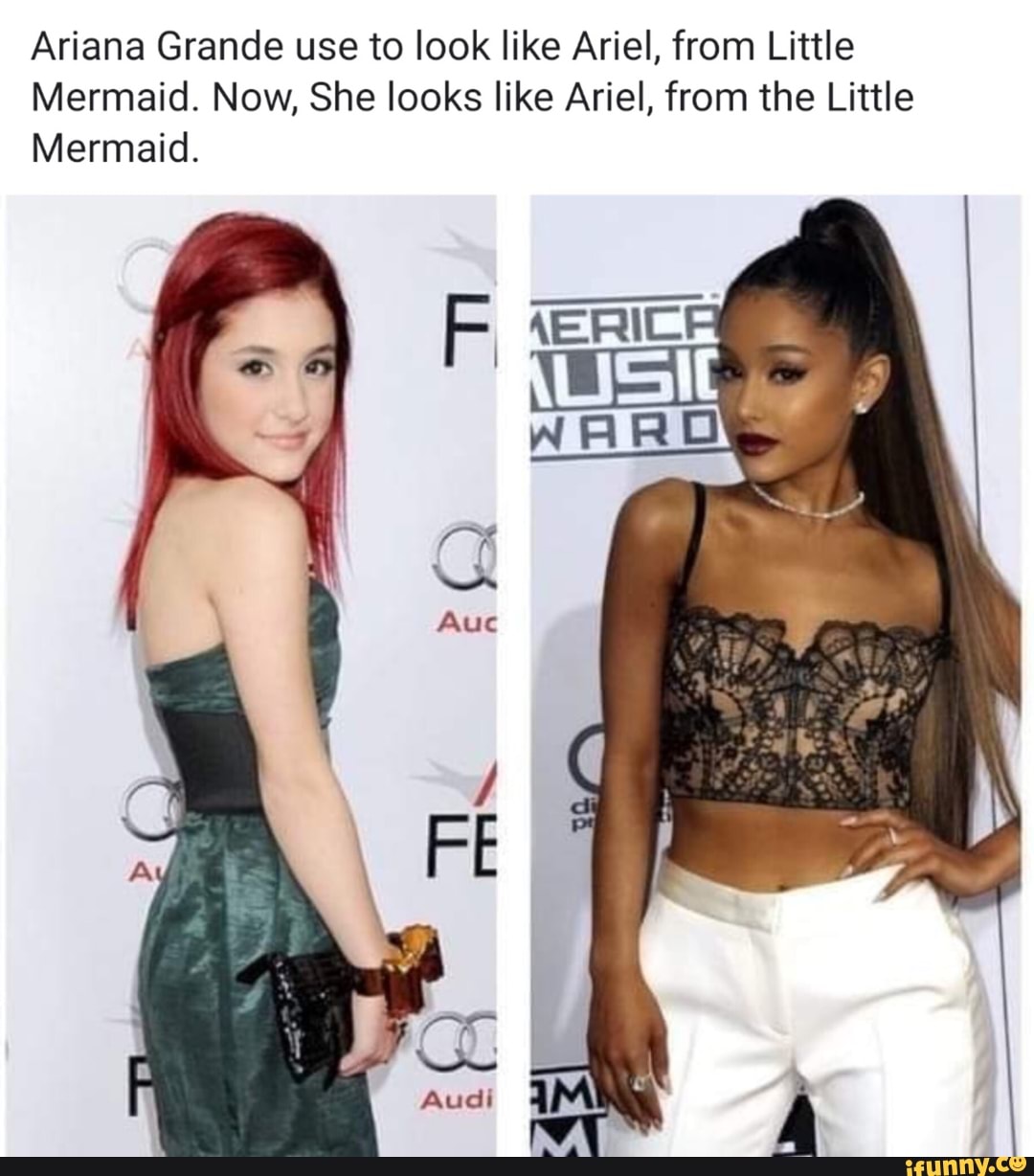 Ariana Grande Looks Like Little Mermaid - Riset