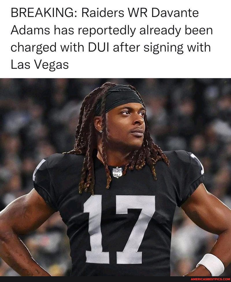 davante adams raiders dui