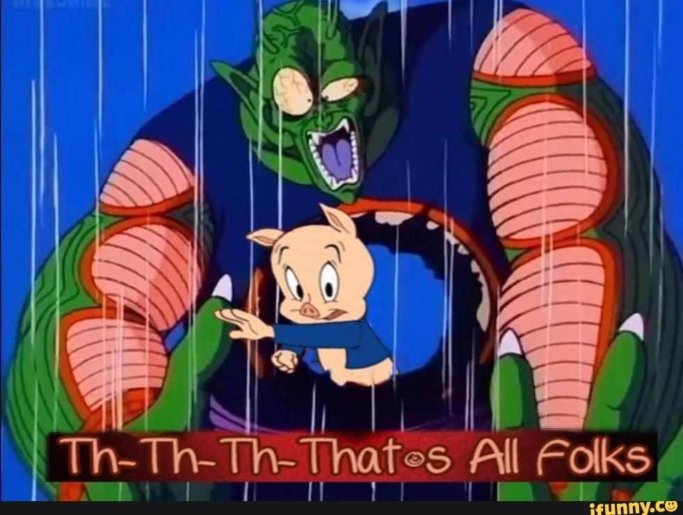 dbz, looneytunes, pig, porky, porkypig, dragonball, dragonbalz, dragonballsuper, picolo