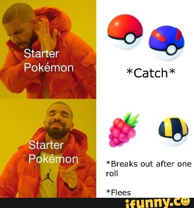 Starter
Pokémon
*Flees