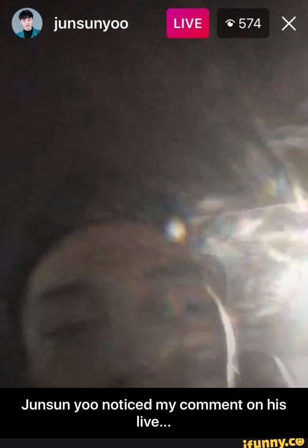 Junsun Yoo Noticed My Comment On His Live Junsun Yoo Noticed My Comment On His Live