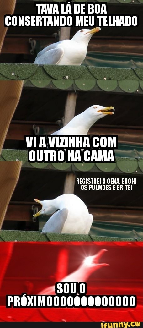 REGISTREI À CENA. ENGHI
OS PULMÕES E GRITEI
A
