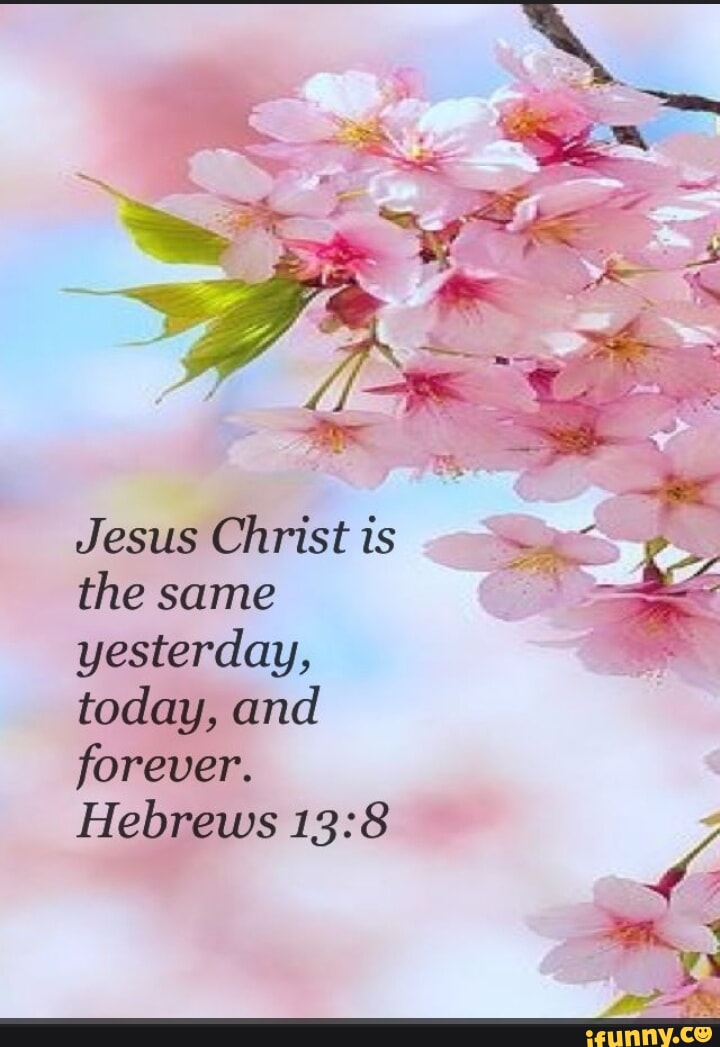 Jesus Christ Is The Same Yesterday Today And Forever Hebrews Ifunny
