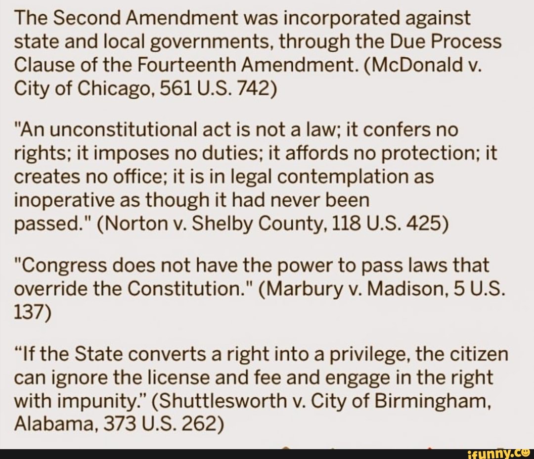 The Second Amendment was incorporated against state and local