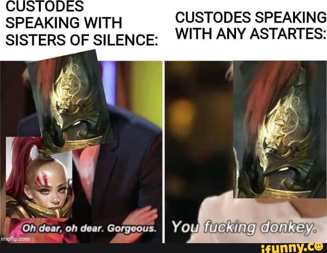 Custodes Speaking With Custodes Speaking Sisters Of Silence: With Any 