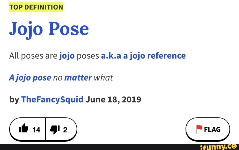 Top Definition Jojo Pose All Poses Are Jojo Poses A K A A Jojo Reference Ajojo Pose No Matter What By Thefancysquid June 18 19