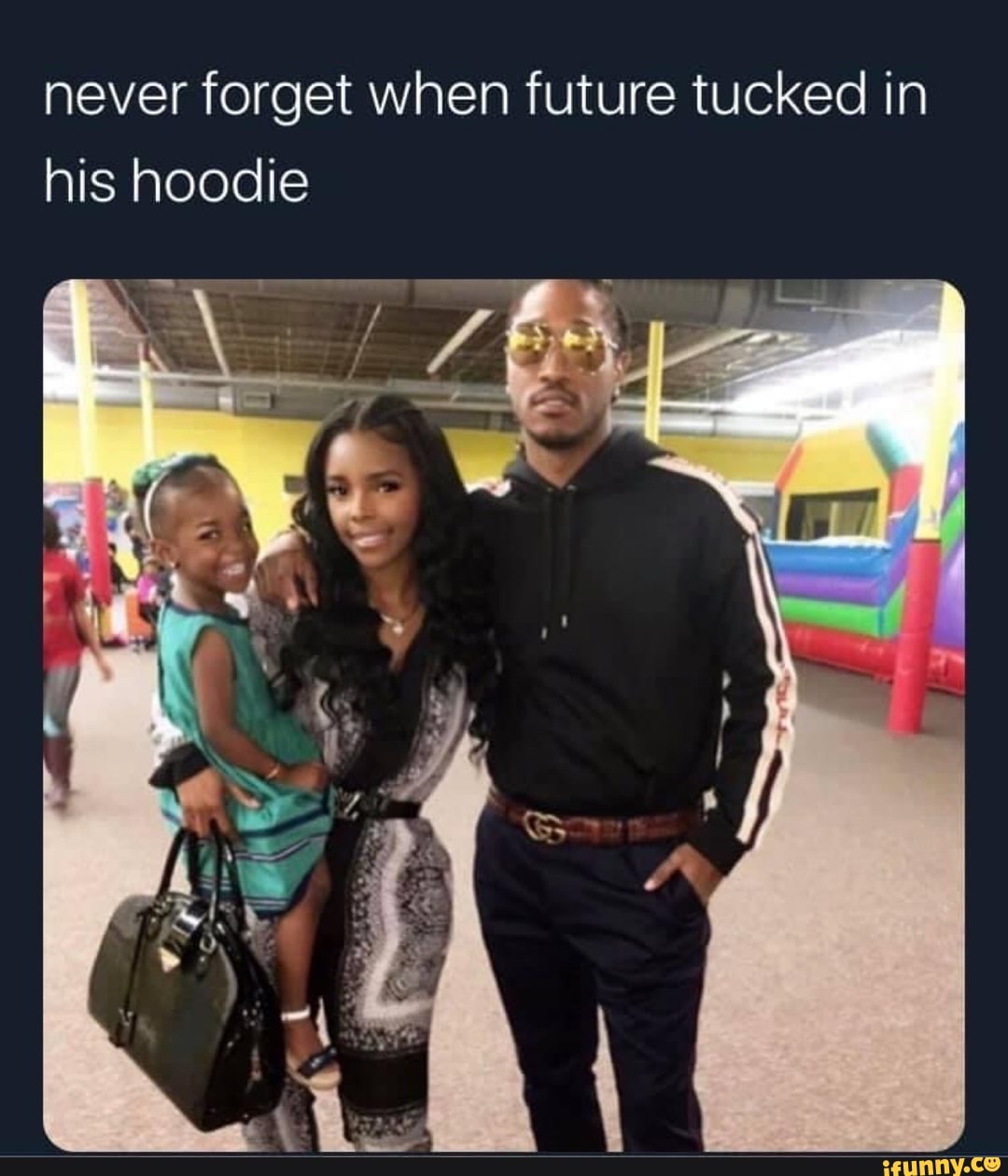 Never forget when future tucked in his hoodie - iFunny