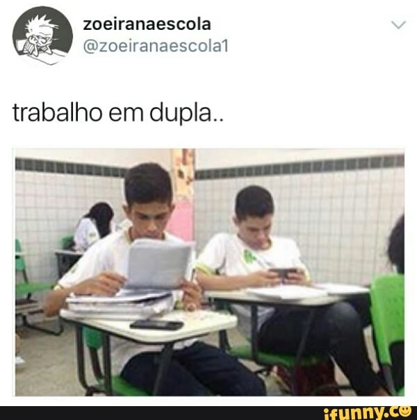 trabalho em dupla..