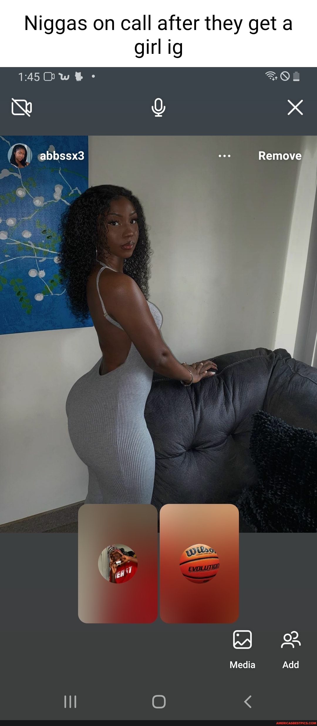 Niggas on call after they get a girl ig
145Ow
No Q x
abbssx3 Remove
W &
Media Add