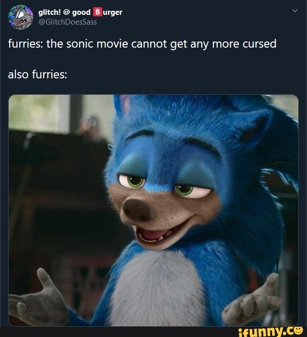Jp Furries The Sonic Movie Cannot Get Any More Cursed Also