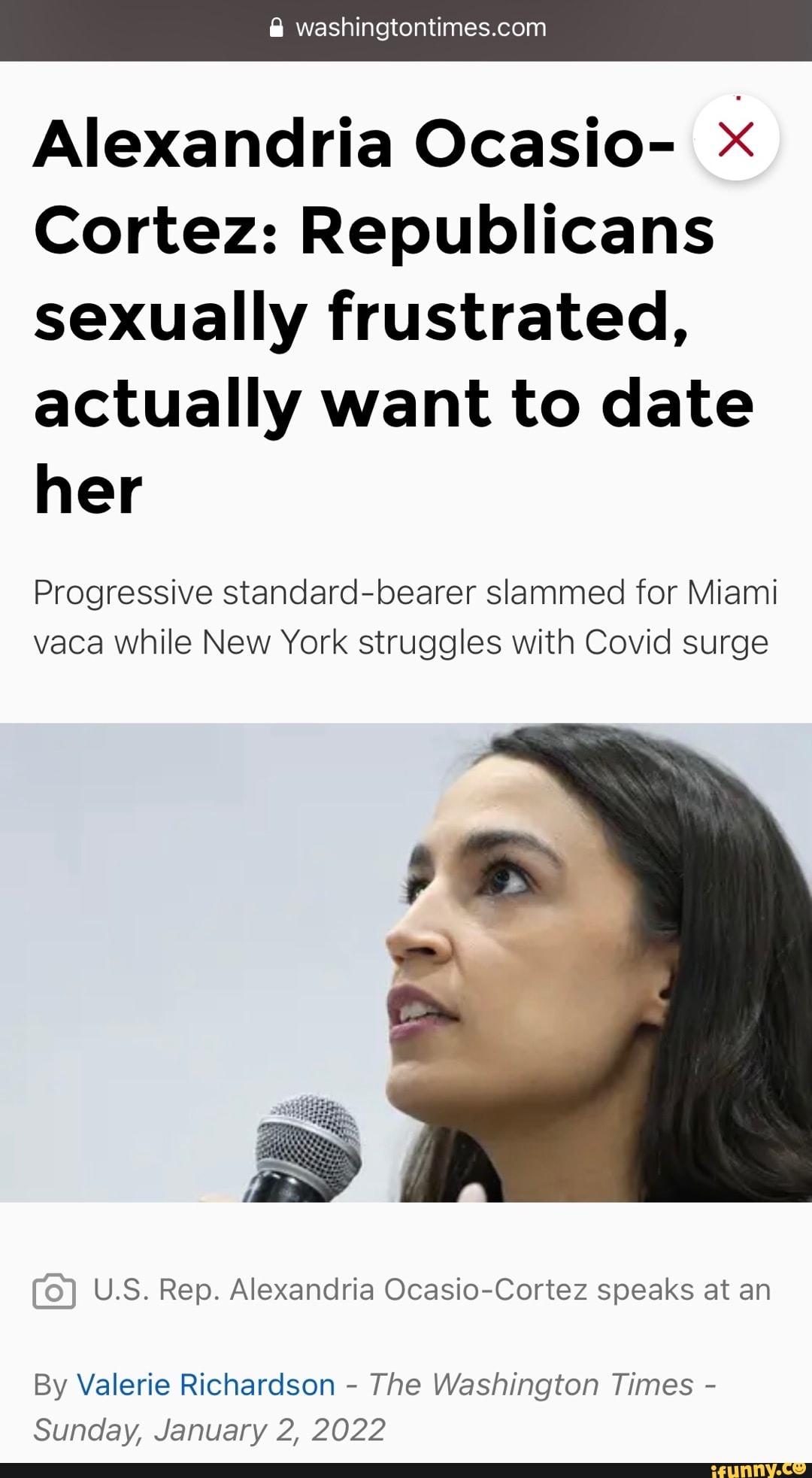 Alexandria Ocasio Cortez Republicans Sexually Frustrated Actually Want To Date Her 